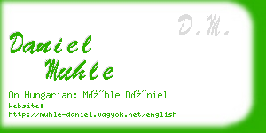 daniel muhle business card